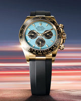 Daytona Gold/Sky Belt Watch