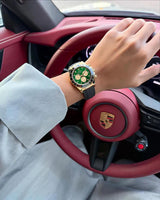 Daytona Gold/Green Belt Watch