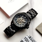 Modern Automatic Watch With Polished Finish