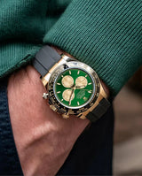 Daytona Gold/Green Belt Watch