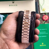 Day Date Rose Gold/Black Watch