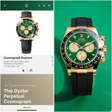 Daytona Gold/Green Belt Watch