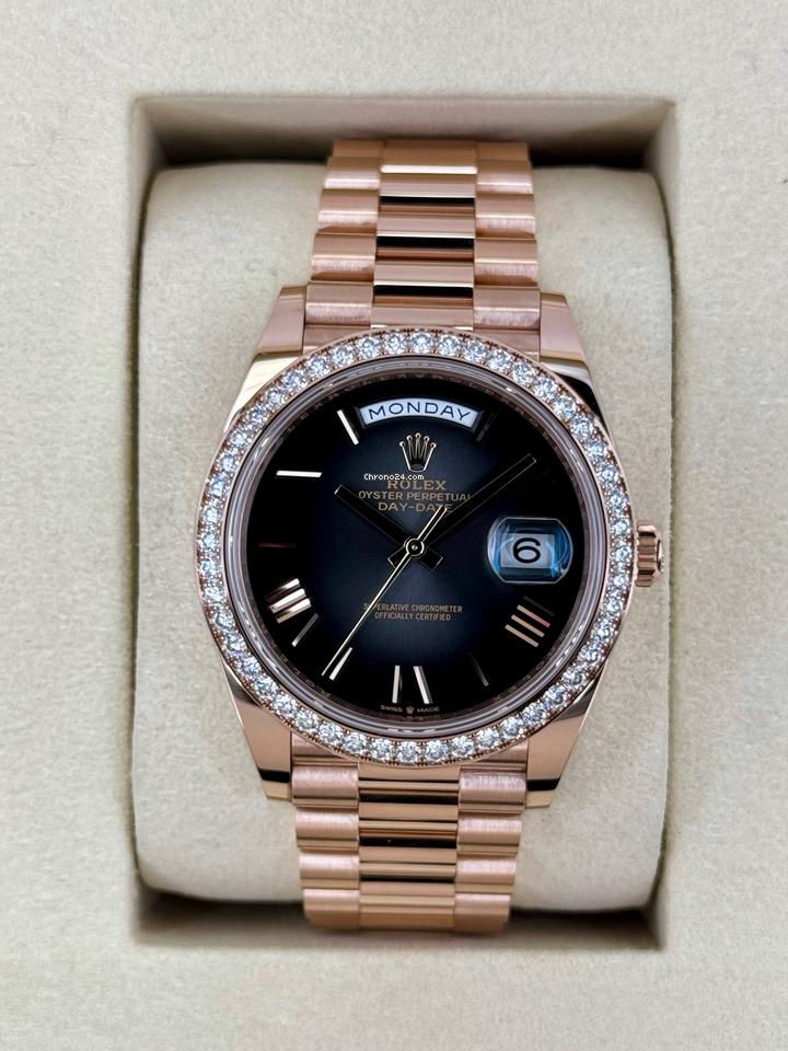 Day Date Rose Glod Diamond