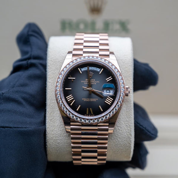 Day Date Rose Glod Diamond