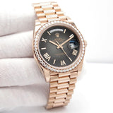 Day Date Rose Glod Diamond