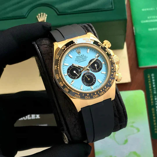 Daytona Gold/Sky Belt Watch