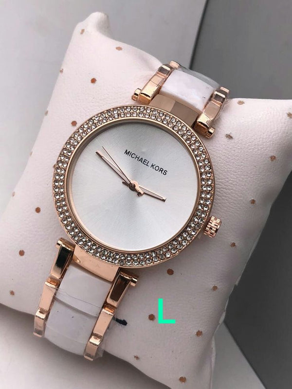 Parker Pave Watch With Crystal Accents With Sleek Design