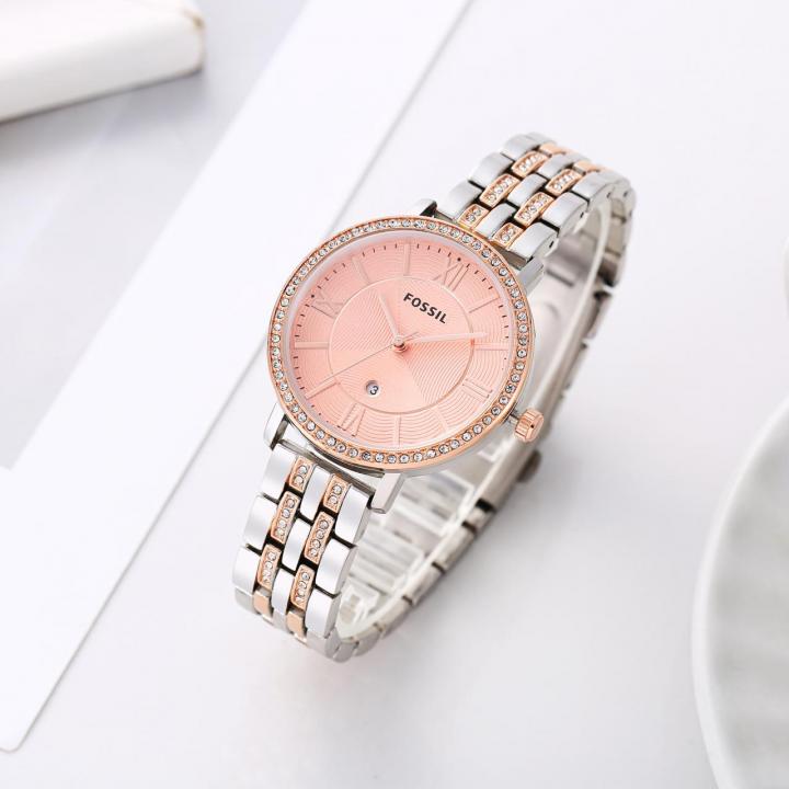 Jacqueline Modern Analog Watch With Polished Finish