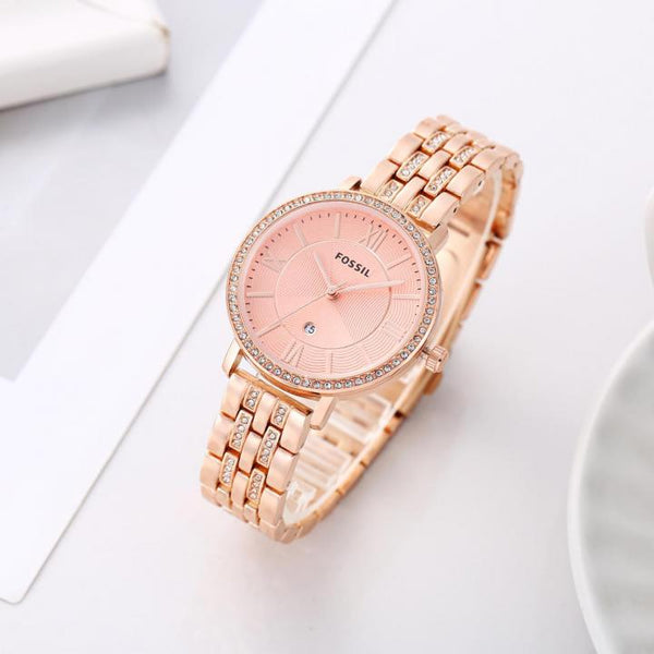 Jacqueline Modern Analog Watch With Polished Finish