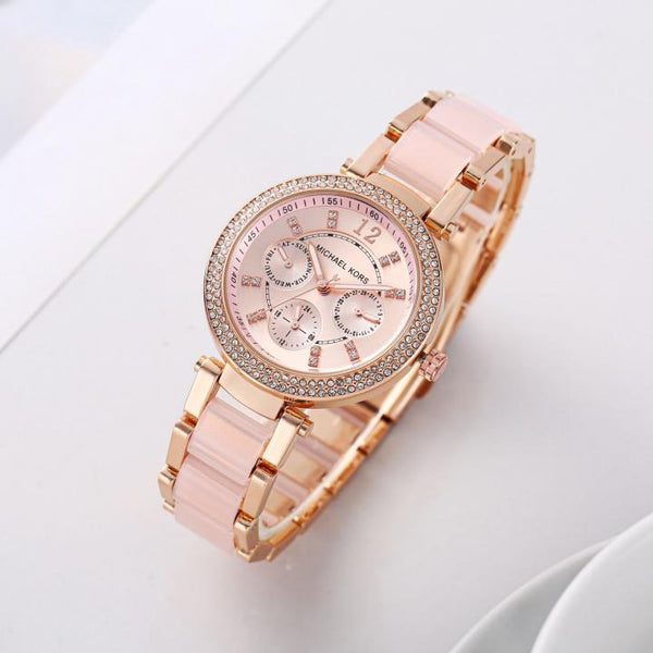 Parker Watch With Crystal Accents With Sleek Design