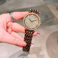 Crystal Watch With Crystal Accents With Sleek Design