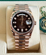 Day Date Rose Gold S-Diamond Watch