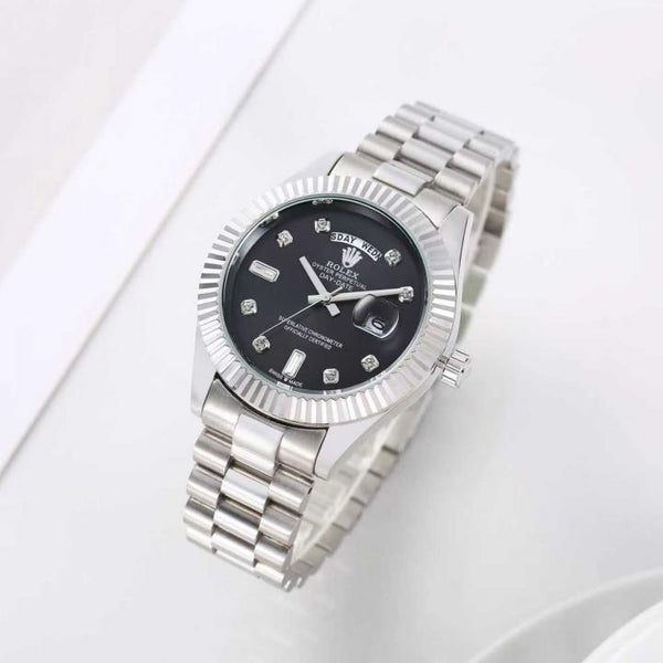 Day Date Silver/Black S-Diamond