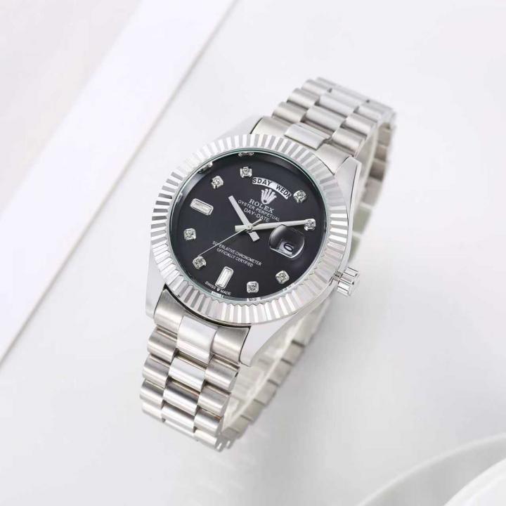 Day Date Silver/Black S-Diamond