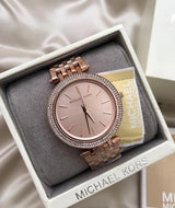 Two-Tone Watch With Crystal Accents With Sleek Design