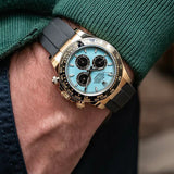 Daytona Gold/Sky Belt Watch