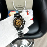 Skeleton Automatic Watch With Polished Finish
