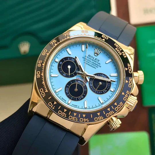 Daytona Gold/Sky Belt Watch
