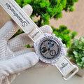 Omag_a Speedmaster White Watch