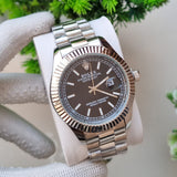 Date Just Silver/Balck Watch