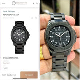 Nautilus Steel Watch With Sapphire Crystal Display