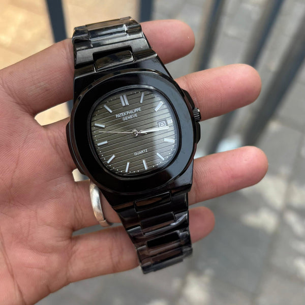 Nautilus Steel Watch With Sapphire Crystal Display