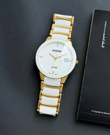 Copper Watch With Vintage White/Gold Jublie