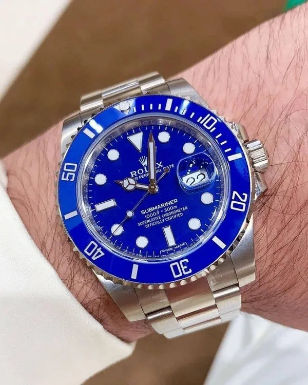 Submarine Silver/Blue Watch