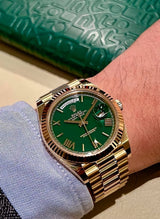 Day Date Gold/Green Watch