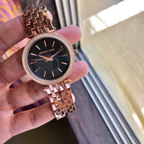 Two-Tone Watch With Crystal Accents With Sleek Design