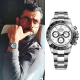 Daytona Silver/White Chain Watch