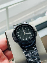 Nautilus Steel Watch With Sapphire Crystal Display