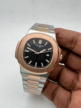 Nautilus Steel Watch With Sapphire Crystal Display