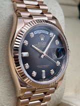 Day Date Rose Gold S-Diamond Watch