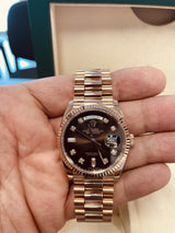 Day Date Rose Gold S-Diamond Watch